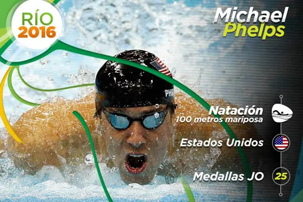 Michael Phelps con récord histórico de 21 medallas de oro en Juegos Olímpicos