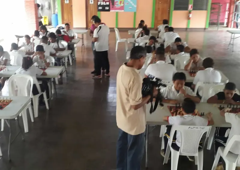 Eliminatorias de ajedrez escolar en el distrito IV de Managua