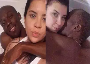 Se filtran imágenes de Usain Bolt en la cama con una joven brasileña