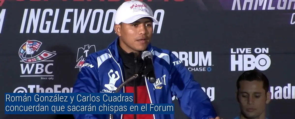 Román González y Carlos Cuadras concuerdan que sacarán chispas en el Forum