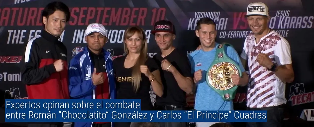 Expertos opinan sobre el combate entre Román “Chocolatito” González y Carlos “El Príncipe” Cuadras