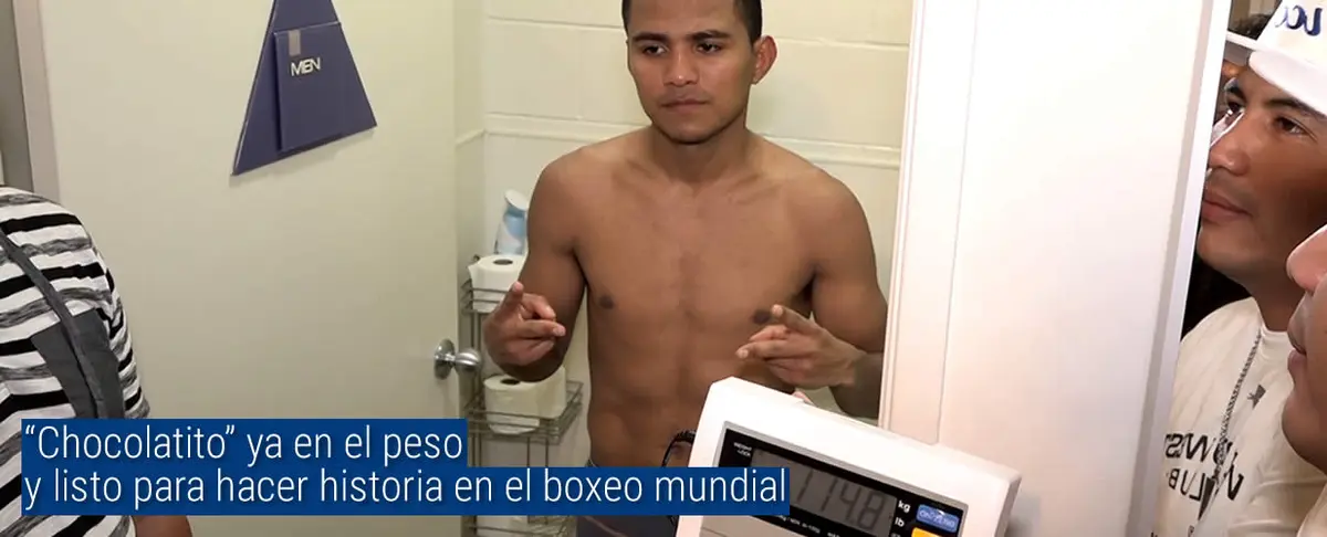 Chocolatito ya en el peso y listo para hacer historia en el boxeo mundial