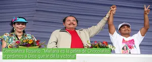 Compañera Rosario le desea lo mejor a Román "Chocolatito" González en su pelea de este sábado
