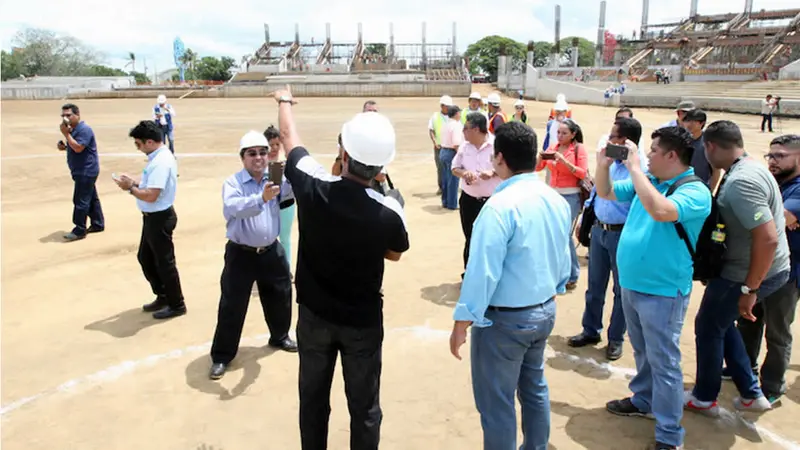 Compañera Rosario destaca visita de Denis Martínez a la construcción del nuevo Estadio Nacional de Béisbol
