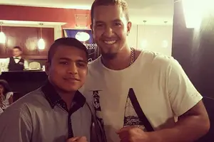 Cheslor Cuthbert apoyando desde su instagram al "Chocolatito"
