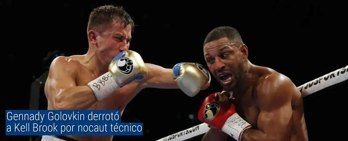 Gennady Golovkin derrotó a Kell Brook por nocaut técnico