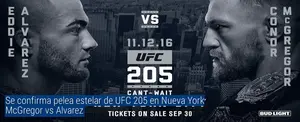 Confirmada la pelea estelar de UFC 205, Conor McGregor vs Eddie Alvarez