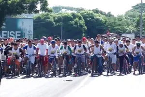 Maratón ciclístico de Zonas Francas celebró Octubre Victorioso