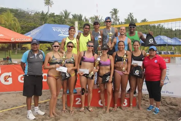 Costa Rica y Nicaragua los mejores en el Open de Voleibol de Playa en Montelimar