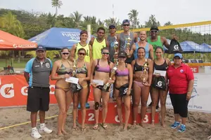 Costa Rica y Nicaragua los mejores en el Open de Voleibol de Playa en Montelimar