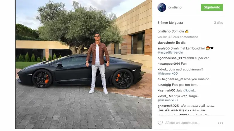 La foto que subió Cristiano Ronaldo a su Instagram generó decenas de memes