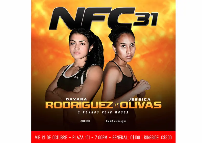 NFC 31 viene con 14 combates de MMA este 21 de Octubre