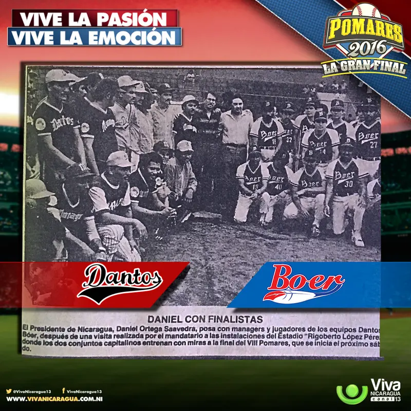 Foto histórica del Comandante Daniel con los Dantos y el Bóer de 1987