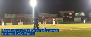 Matagalpa gana 7-5 al Bóer con todo y protesta en el juego 3 de los Playoffs
