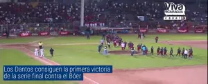 Dantos consiguen 1ra victoria de la serie final contra el Bóer