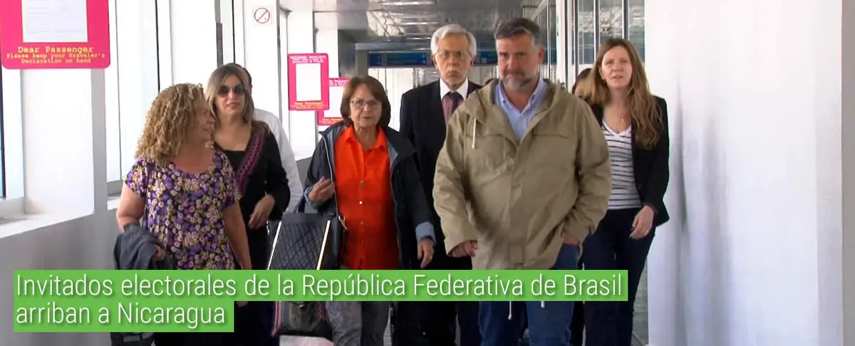 Invitados electorales de la República Federativa de Brasil arriban a Nicaragua