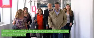 Invitados electorales de la República Federativa de Brasil arriban a Nicaragua