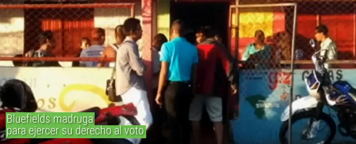 Bluefields madruga para ejercer su derecho al voto