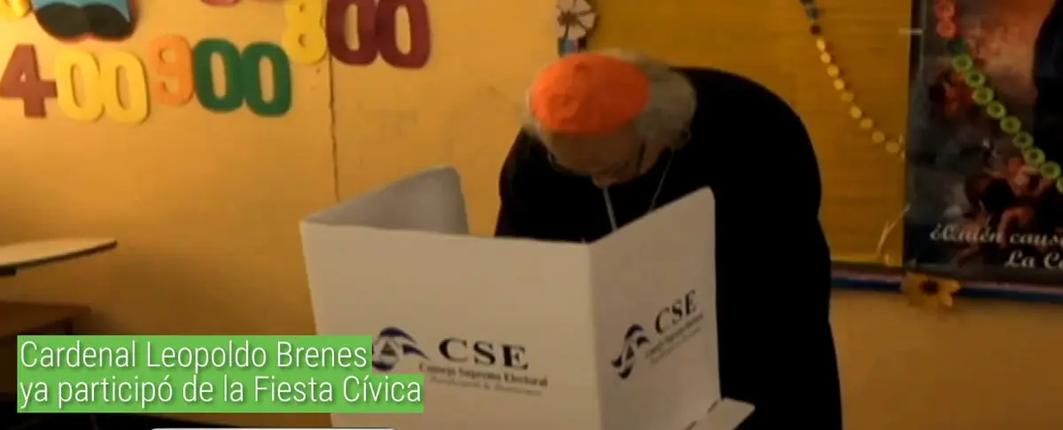 Cardenal Leopoldo Brenes ya participó de la Fiesta Cívica
