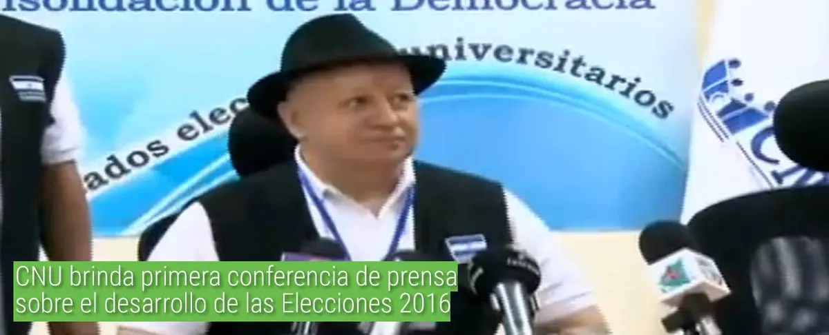 CNU brinda primera conferencia de prensa sobre el desarrollo de las Elecciones 2016