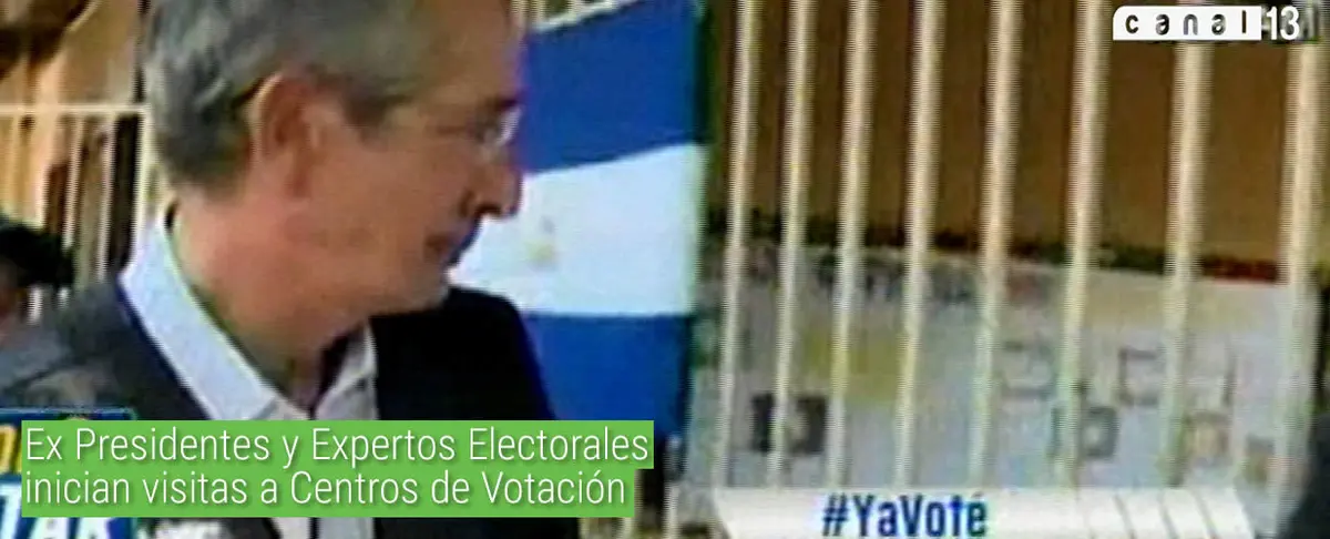 Ex Presidentes y Expertos Electorales inician visitas a Centros de Votación