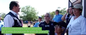 Expertos Electorales hacen recorrido por Juntas Receptoras de Voto de Granada