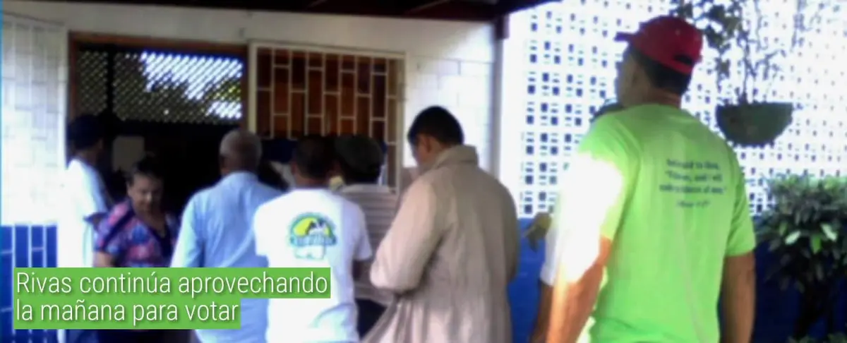 Rivas continúa aprovechando la mañana para votar