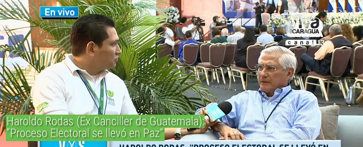 Haroldo Rodas (Ex Canciller de Guatemala): “Proceso Electoral se llevó en Paz”