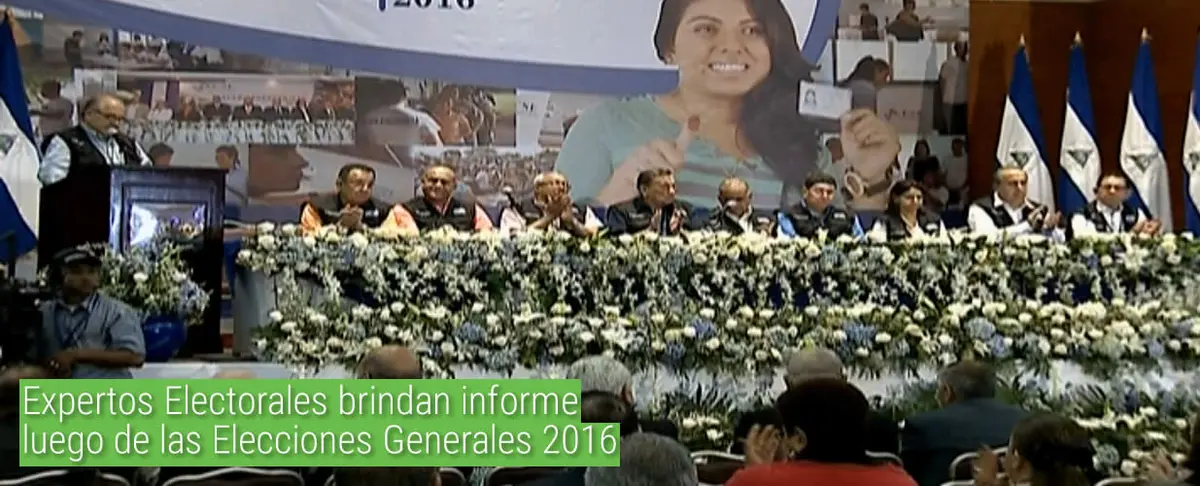 Expertos Electorales brindan informe luego de las Elecciones Generales 2016