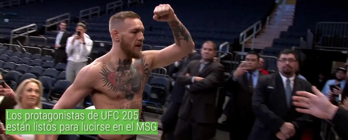 Los protagonistas de UFC 205 están listos para lucirse en el MSG