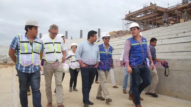 El nuevo estadio nacional de béisbol avanza en un 62% de construcción general 