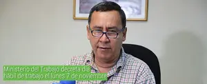 Ministerio del Trabajo decreta día hábil de trabajo el lunes 7 de noviembre