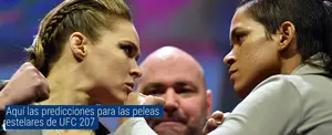 Aquí las predicciones para las peleas estelares de UFC 207