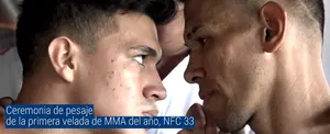Ceremonia de pesaje de la primera velada de MMA del año NFC 33