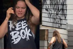 La casa de Ronda Rousey fue vandalizada