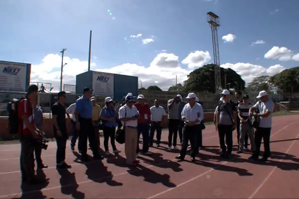 Recorrido a las nuevas instalaciones deportivas de managua de los jefes de misión centroamericanos