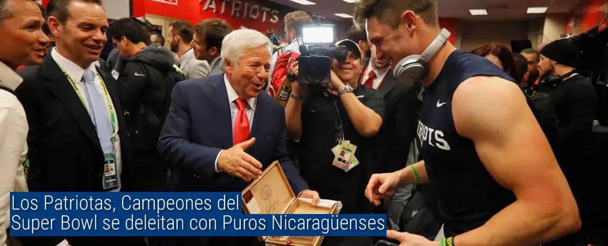 Los Patriotas, Campeones del Super Bowl se deleitan con Puros Nicaragüenses