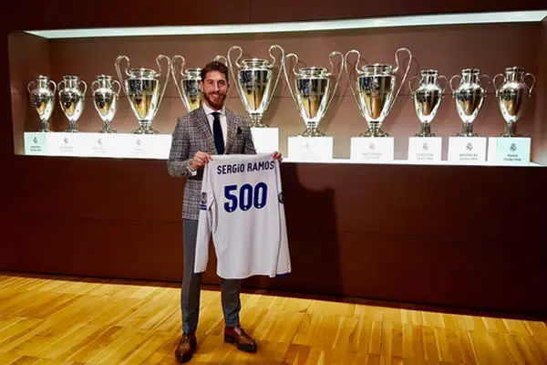 Sergio Ramos cumple 500 partidos y manda saludos a la Peña Madridista de Nicaragua