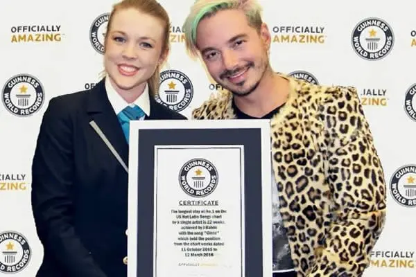 J Balvin logra meta histórica e ingresa al libro de Récords Guinness