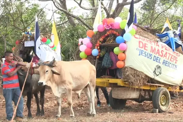 Carretas peregrinas de Granada y Masaya parten al Santuario de Popoyuapa
