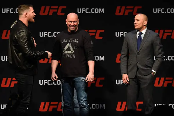 Georges St-Pierre y Michael Bisping promueven su combate sin dar fecha