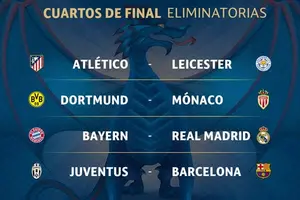 Eliminatorias de alto voltaje en cuartos de final de la Champions