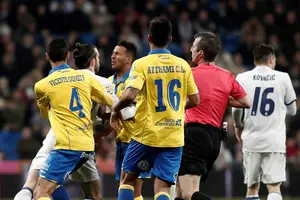 Hubo bronca en el túnel de vestuarios tras el empate Real Madrid 3-3 Las Palmas