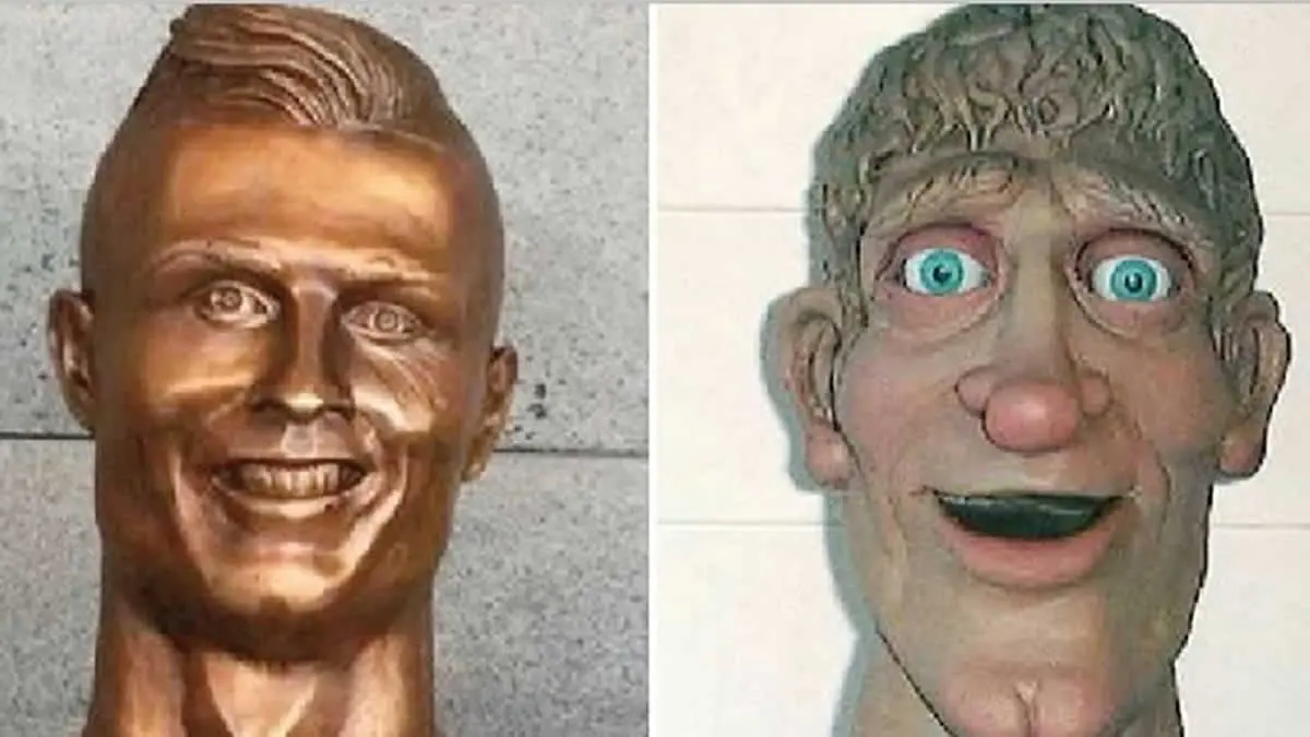 Memes por el cuestionado busto de Cristiano Ronaldo