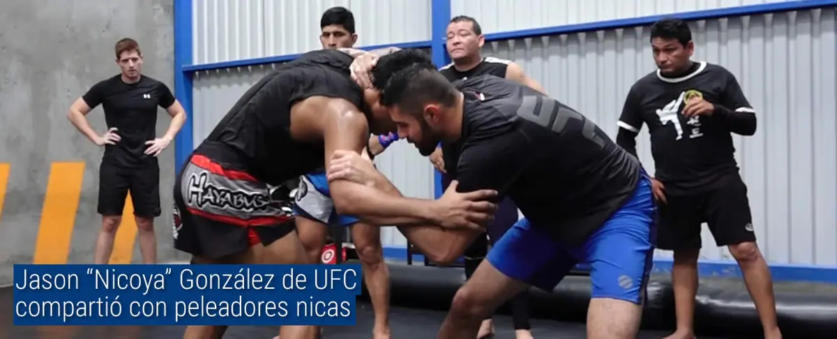 Jason “Nicoya” González de UFC compartió con peleadores nicas