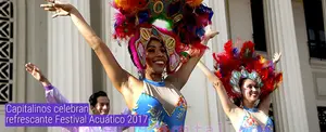 Capitalinos celebran refrescante Festival Acuático 2017