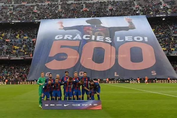 Barcelona homenajeó a Lionel Messi