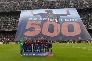Barcelona homenajeó a Lionel Messi