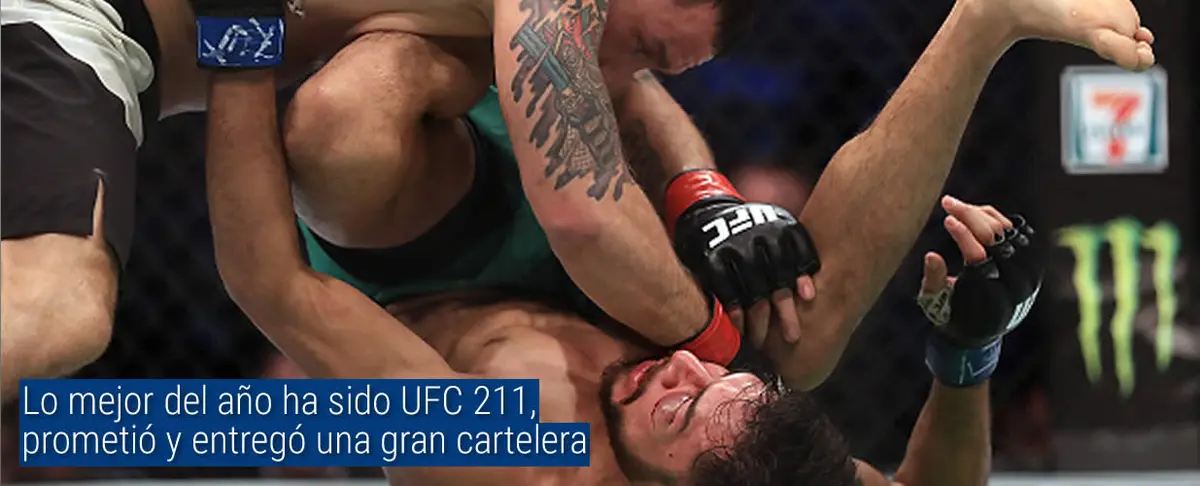 Lo mejor del año ha sido UFC 211, prometió y entregó una gran cartelera