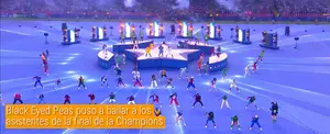 Black Eyed Peas puso a bailar a los asistentes de la final de la Champions